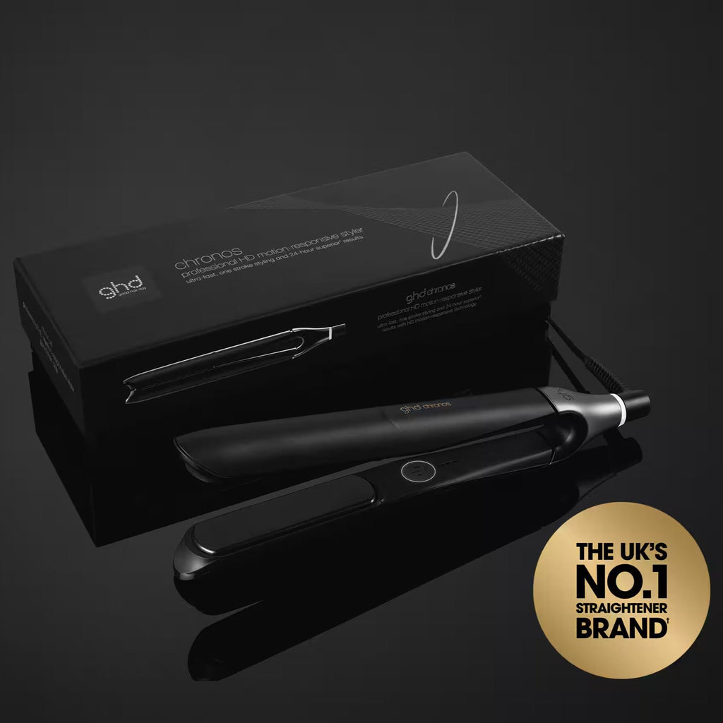 GHD CHRONOS HAIR STRAIGHTENER IN BLACK