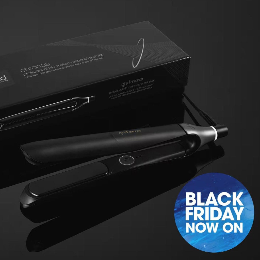 GHD CHRONOS HAIR STRAIGHTENER IN BLACK