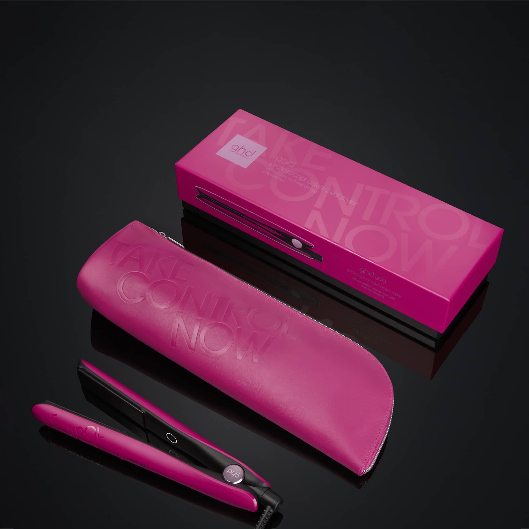 Pink ghd hair straightener limited edition online
